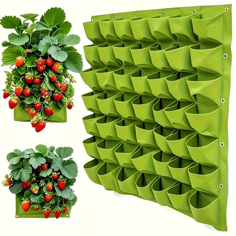 Multi-functional 18-Pocket Vertical Wall-Mounted Planter