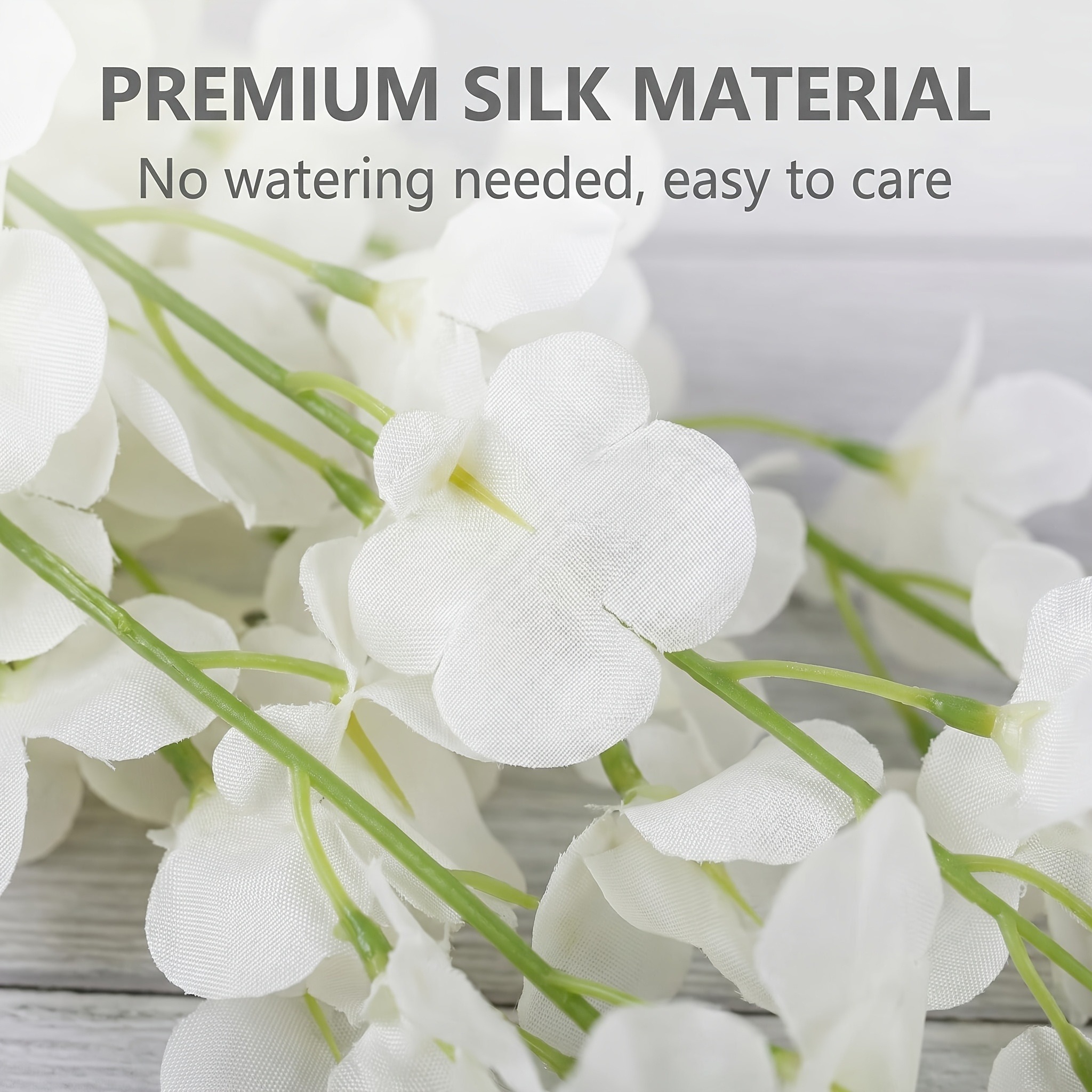 17 Strings of Artificial White Wisteria Simulation Flower Vines
