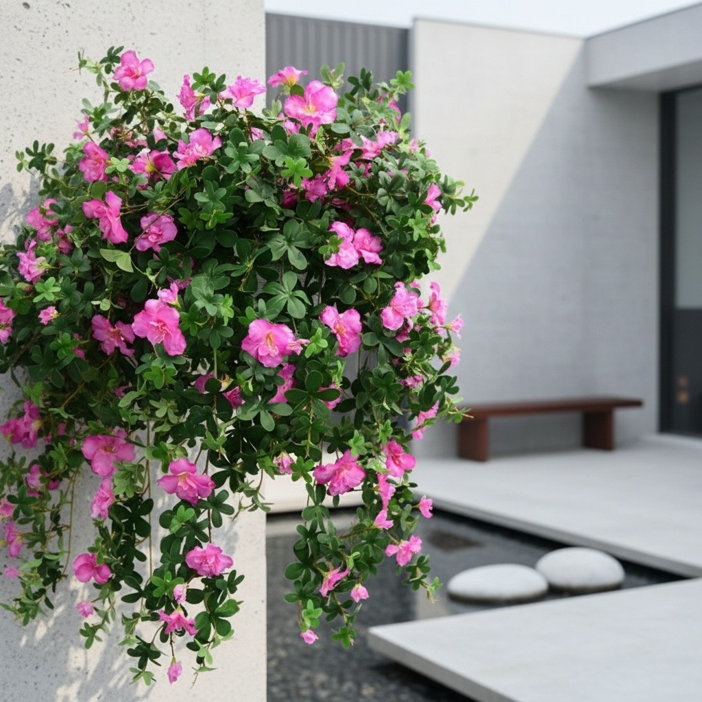 Artificial Simulation Hanging Azalea Flower