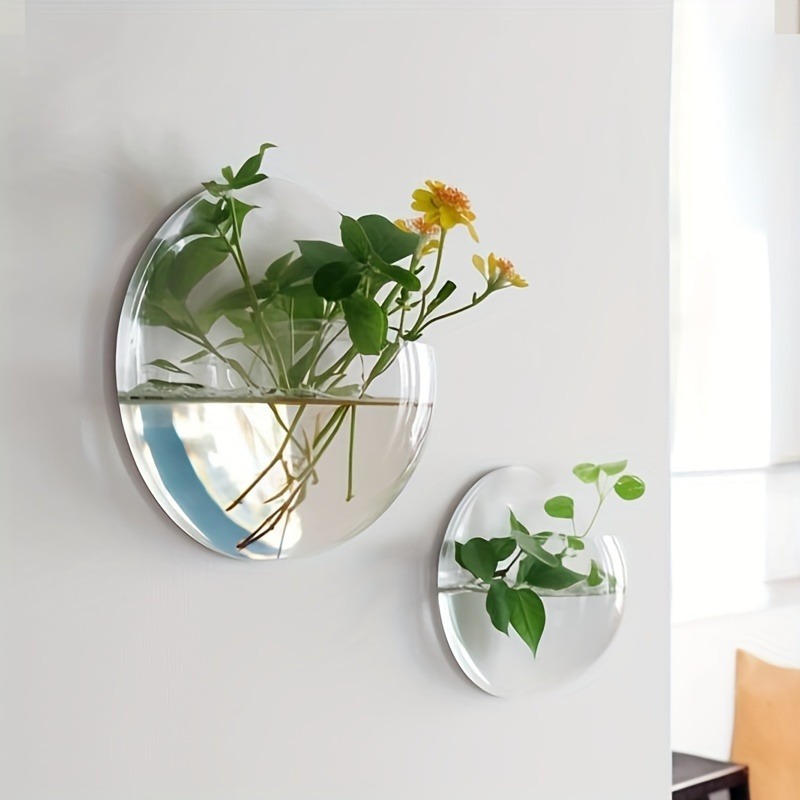 2pc Dual-purpose Wall-mounted Fish Tank and Flower Pot
